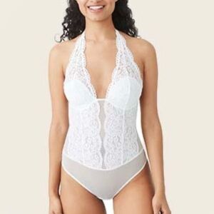 NWT B. Tempt’d Pull On Lace Halter Bodysuit size XL